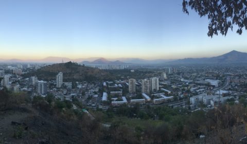 View of Santiago from Parque Metropolitano